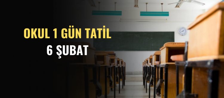 Okullar 1 Gün Tatil