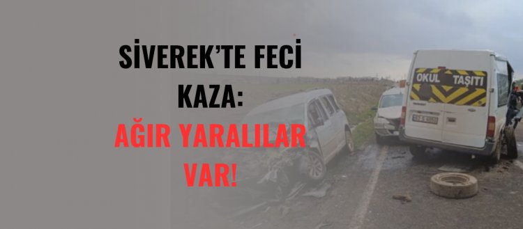 Siverek'te feci kaza!