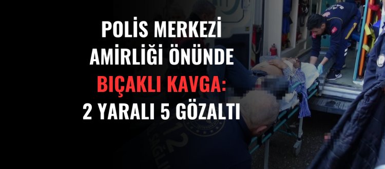 Haliliye Polis Merkezi Amirliği Önünde Bıçaklı Kavga!
